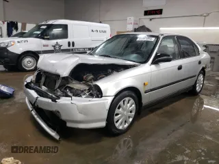 1996 Honda Civic LX "O" w/Air with VIN 2HGEJ6672TH544494, listed as a Copart auction lot 85801094 with 183,647 mi miles and Salvage Title. Bid and sale history available at carsss.com. Image 1.