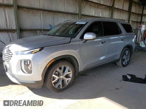 2022 Hyundai Palisade SEL с VIN KM8R4DHE3NU485443, выставлен на аукционе Copart как лот 46922535 с пробегом 54 707 миль миль и Списание • Salvage title. История ставок и продаж доступна на DreamBid. Изображение 1.