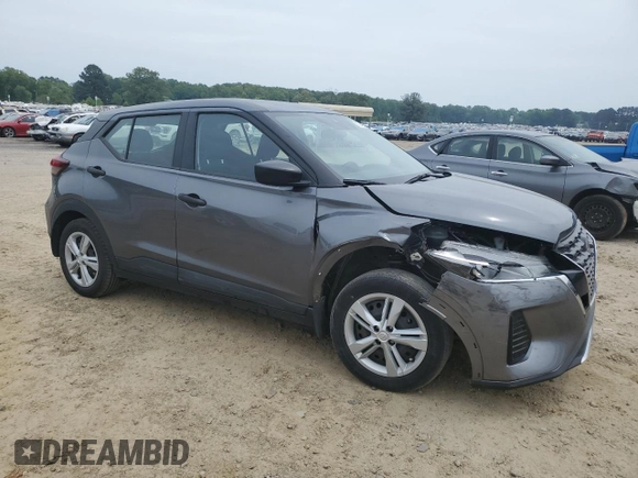 2021 Nissan Kicks S z VIN 3N1CP5BV7ML565422, wystawiony jako Copart lot #57024525 z przebiegiem 46 747 mil mil oraz Szkoda całkowita • Salvage title. Historia ofert i sprzedaży dostępna na DreamBid. Obrazek 4.