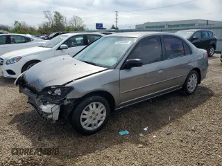 2005 Honda Civic LX z VIN JHMES16595S000985, wystawiony jako Copart lot #56556405 z przebiegiem 86 211 mil mil oraz Szkoda całkowita • Salvage title. Historia ofert i sprzedaży dostępna na DreamBid. Obrazek 1.