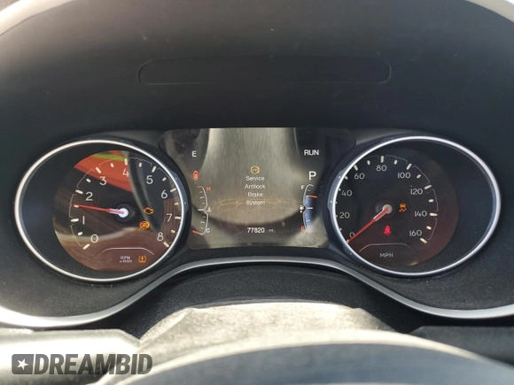 2019 Jeep Compass Altitude with VIN 3C4NJCBB7KT851771, listed as a Copart auction lot 48555855 with 77,820 mi miles and Salvage Title. Bid and sale history available at carsss.com. Image 9.