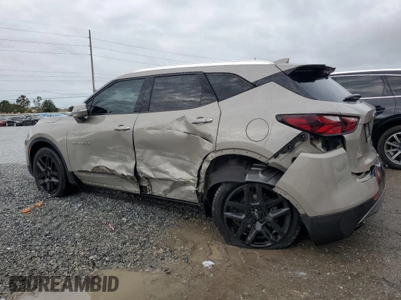 2022 Chevrolet Blazer Premier with VIN 3GNKBFRS2NS141816, listed as a Copart auction lot 81616004 with 52,885 mi miles and Non repairable. Bid and sale history available at DreamBid. Image 2.