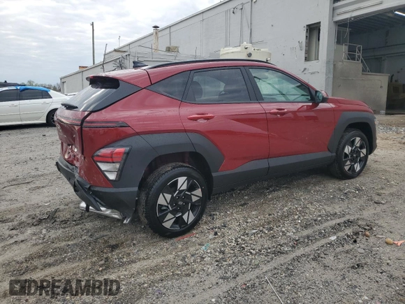 2025 Hyundai Kona SEL with VIN KM8HBCAB9SU286100, listed as a Copart auction lot 52828215 with 298 mi miles and Salvage Title. Bid and sale history available at carsss.com. Image 3.