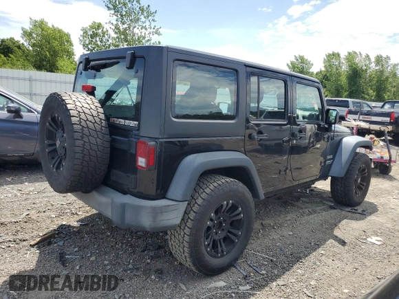 2017 Jeep Wrangler Unlimited Sport with VIN 1C4BJWDG7HL604106, listed as a Copart auction lot 65230065 with 143,628 mi miles and Clean title. Bid and sale history available at DreamBid. Image 3.