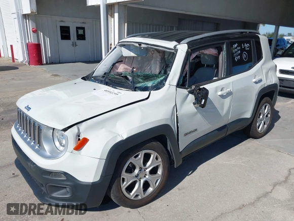 2017 Jeep Renegade Limited with VIN ZACCJADB4HPG08511, listed as a IAAI auction lot 40992295 with 91,229 mi miles and . Bid and sale history available at DreamBid. Image 6.