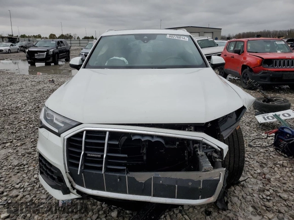2021 Audi Q7 Premium with VIN WA1AJAF7XMD015724, listed as a Copart auction lot 80276014 with 68,831 mi miles and Salvage Title. Bid and sale history available at carsss.com. Image 5.