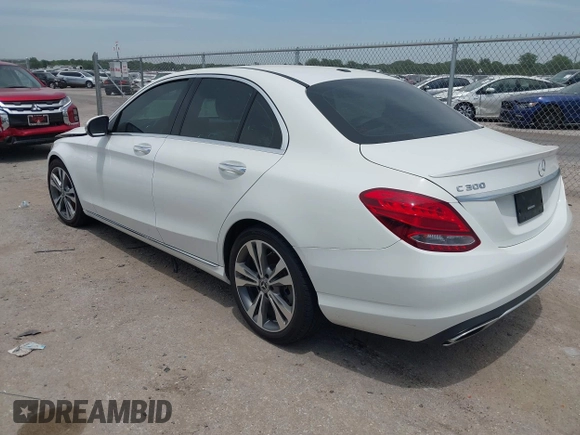 2018 Mercedes-Benz C 300 with VIN 55SWF4JB3JU242931, listed as a IAAI auction lot 42267645 with 194,674 mi miles and . Bid and sale history available at DreamBid. Image 3.