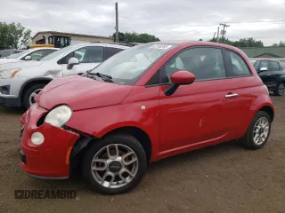 2012 FIAT 500 Pop with VIN 3C3CFFAR9CT125408, listed as a Copart auction lot 62158265 with 128,847 mi miles and Salvage title. Bid and sale history available at DreamBid. Image 1.