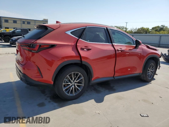 2022 Lexus NX with VIN 2T2ADCAZ4NC001670, listed as a Copart auction lot 74796044 with 0 mi miles and Salvage Title. Bid and sale history available at carsss.com. Image 3.