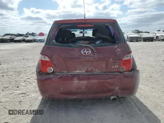2006 Scion xA with VIN JTKKT624660166222, listed as a Copart auction lot 53654215 with 143,624 mi miles and Salvage Title. Bid and sale history available at carsss.com. Image 6.