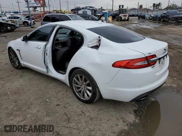 2015 Jaguar XF I4 T Premium with VIN SAJWA0FS1FPU72841, listed as a Copart auction lot 48587085 with 127,505 mi miles and Salvage Title. Bid and sale history available at carsss.com. Image 2.