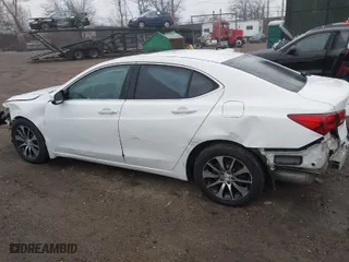2015 Acura TLX with VIN 19UUB1F30FA017906, listed as a IAAI auction lot 41742441 with 141,150 mi miles. Bid and sale history available at carsss.com. Image 14.
