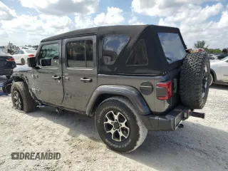 2021 Jeep Wrangler Unlimited Sahara с VIN 1C4HJXEN9MW574788, выставлен на аукционе Copart как лот 55109505 с пробегом 21 974 миль миль и Списание • Salvage title. История ставок и продаж доступна на DreamBid. Изображение 2.
