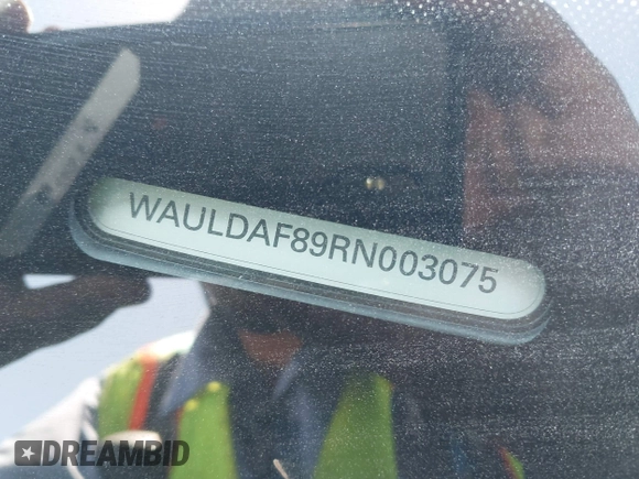 2024 Audi A8 with VIN WAULDAF89RN003075, listed as a IAAI auction lot 42502959 with 4,409 mi miles and . Bid and sale history available at DreamBid. Image 9.