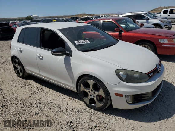 2012 Volkswagen Golf GTI Autobahn with VIN WVWHV7AJ7CW291246, listed as a Copart auction lot 61469265 with 137,884 mi miles and Salvage title. Bid and sale history available at DreamBid. Image 4.