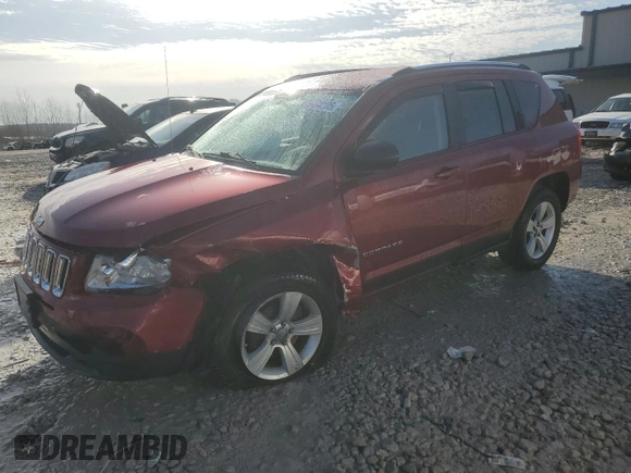 2012 Jeep Compass Sport with VIN 1C4NJDBB2CD625747, listed as a Copart auction lot 49694105 with 107,922 mi miles and Clean Title. Bid and sale history available at carsss.com. Image 1.