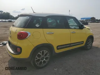 2014 FIAT 500L Trekking with VIN ZFBCFADH3EZ010061, listed as a Copart auction lot 59263115 with 98,207 mi miles and Salvage title. Bid and sale history available at DreamBid. Image 3.