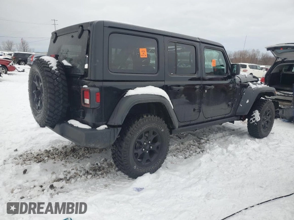 2023 Jeep Wrangler Sport z VIN 1C4HJXDG6PW597405, wystawiony jako Copart lot #88909255 z przebiegiem Nie podano mil oraz Szkoda całkowita • Salvage title. Historia ofert i sprzedaży dostępna na DreamBid. Obrazek 3.