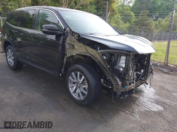 2019 Honda Pilot EX-L z VIN 5FNYF5H52KB041345, wystawiony jako IAAI lot #42029069 z przebiegiem 55 231 mil mil oraz . Historia ofert i sprzedaży dostępna na DreamBid. Obrazek 1.