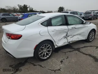 2015 Chrysler 200 C with VIN 1C3CCCEG3FN530670, listed as a Copart auction lot 44214105 with 142,326 mi miles and Salvage Title. Bid and sale history available at carsss.com. Image 3.