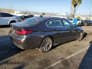 2022 BMW 5 Series 530i with VIN WBA53BH0XNWX38371, listed as a Copart auction lot 46654625 with 80,807 mi miles and Salvage title. Bid and sale history available at DreamBid. Image 3.