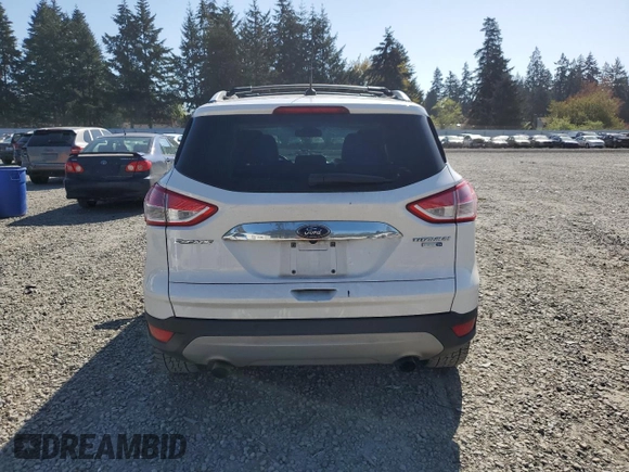 2016 Ford Escape Titanium with VIN 1FMCU9JX5GUC44579, listed as a Copart auction lot 54974965 with 113,776 mi miles and Salvage Title. Bid and sale history available at DreamBid. Image 6.