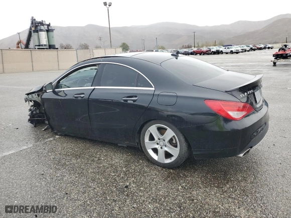 2016 Mercedes-Benz CLA with VIN WDDSJ4EB5GN336821, listed as a Copart auction lot 44368805 with 0 mi miles and Salvage Title. Bid and sale history available at carsss.com. Image 2.