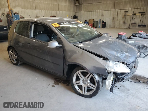 2009 Volkswagen Rabbit S with VIN WVWAB71K29W124868, listed as a Copart auction lot 62224655 with 142,262 mi miles and Salvage title. Bid and sale history available at DreamBid. Image 4.
