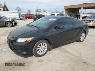 2012 Honda Civic Cpe EX with VIN 2HGFG3B86CH539704, listed as a Copart auction lot 50049735 with 132,830 mi miles and Salvage Title. Bid and sale history available at carsss.com. Image 1.