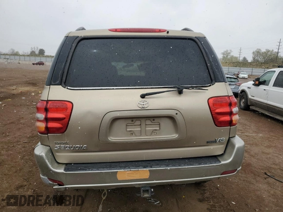 2003 Toyota Sequoia SR5 with VIN 5TDZT34A13S198804, listed as a Copart auction lot 53905185 with 250,067 mi miles and Salvage Title. Bid and sale history available at carsss.com. Image 6.