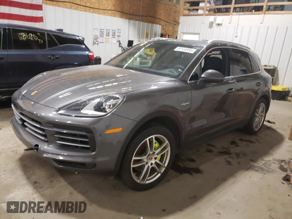 2022 Porsche Cayenne E-Hybrid with VIN WP1AE2AY9NDA27007, listed as a Copart auction lot 89154955 with 11,059 mi miles and Salvage title. Bid and sale history available at DreamBid. Image 1.