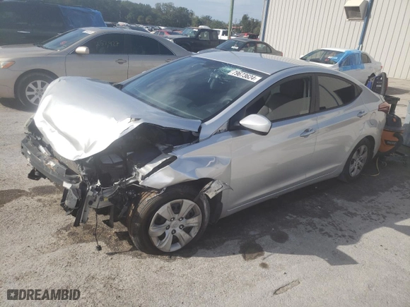 2016 Hyundai Elantra Value Edition with VIN KMHDH4AE1GU512196, listed as a Copart auction lot 79673624 with 0 mi miles and Salvage Title. Bid and sale history available at carsss.com. Image 1.