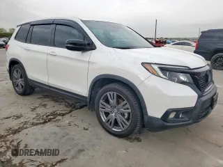 2020 Honda Passport EX-L with VIN 5FNYF7H57LB002957, listed as a Copart auction lot 51022825 with 74,868 mi miles and Salvage Title. Bid and sale history available at DreamBid. Image 4.
