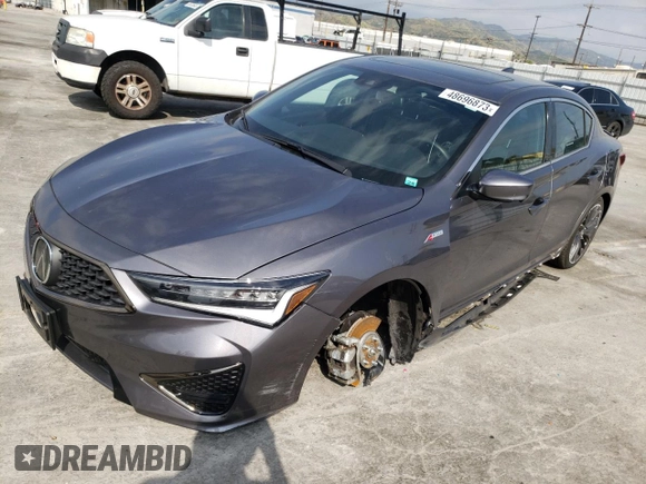 2022 Acura ILX Premium with VIN 19UDE2F81NA006792, listed as a Copart auction lot 48696873 with 6,183 mi miles and . Bid and sale history available at DreamBid. Image 1.