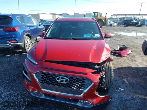 2021 Hyundai Kona Ultimate with VIN KM8K5CA57MU662724, listed as a IAAI auction lot 41919686 with 61,426 mi miles and . Bid and sale history available at carsss.com. Image 13.