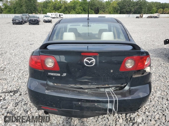 2006 Mazda 3 i with VIN JM1BK12F761483967, listed as a Copart auction lot 54204115 with 60,871 mi miles and Salvage Title. Bid and sale history available at carsss.com. Image 6.