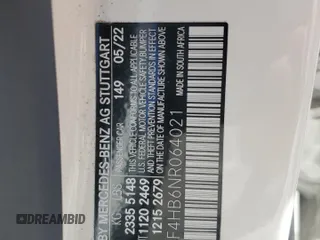 2022 Mercedes-Benz C 300 z VIN W1KAF4HB6NR064021, wystawiony jako Copart lot #66909864 z przebiegiem Nie podano mil oraz Szkoda całkowita • Salvage title. Historia ofert i sprzedaży dostępna na DreamBid. Obrazek 13.