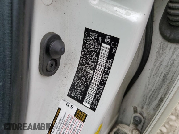 2016 Toyota Prius v Two with VIN JTDZN3EU4GJ052404, listed as a Copart auction lot 50958515 with 221,170 mi miles and Salvage Title. Bid and sale history available at carsss.com. Image 12.