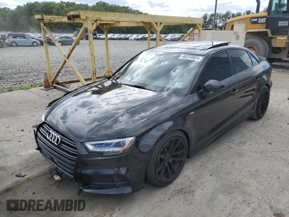2020 Audi A3 S line Premium Plus with VIN WAUJEGFF0LA103649, listed as a Copart auction lot 60234924 with 32,910 mi miles and Salvage Title. Bid and sale history available at DreamBid. Image 1.