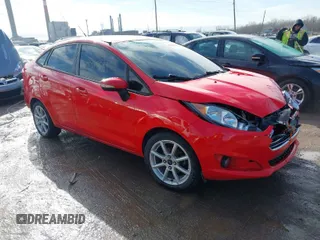 2015 Ford Fiesta SE with VIN 3FADP4BJ2FM101983, listed as a IAAI auction lot 41485881 with 131,805 mi miles. Bid and sale history available at carsss.com. Image 1.