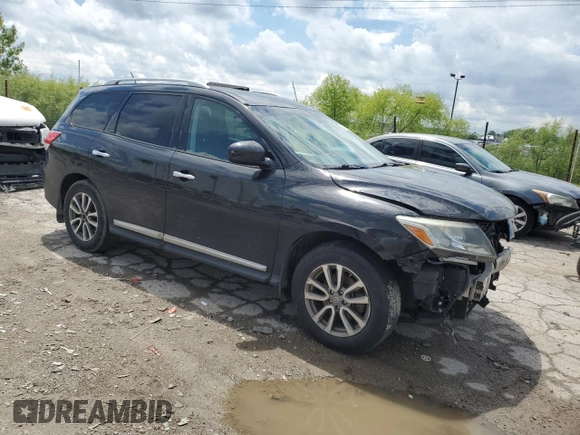 2015 Nissan Pathfinder SL with VIN 5N1AR2MMXFC676803, listed as a Copart auction lot 56932855 with 181,459 mi miles and Salvage title. Bid and sale history available at DreamBid. Image 4.
