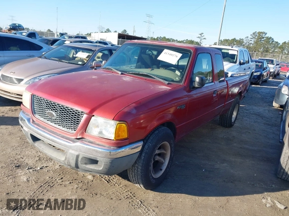 2002 Ford Ranger XL Fleet with VIN 1FTYR44U02PB02468, listed as a IAAI auction lot 41340276 with 196,522 mi miles. Bid and sale history available at carsss.com. Image 2.