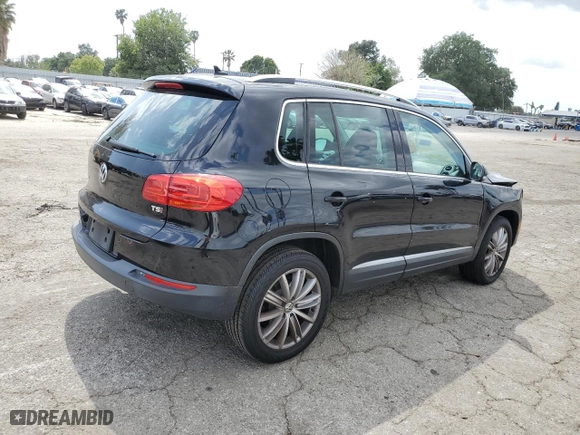 2016 Volkswagen Tiguan S with VIN WVGAV7AX7GW553810, listed as a Copart auction lot 50841015 with 47,760 mi miles and Salvage Title. Bid and sale history available at carsss.com. Image 3.