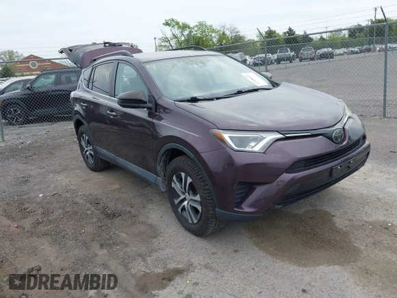 2018 Toyota RAV4 LE with VIN 2T3BFREV9JW771845, listed as a IAAI auction lot 42108641 with 127,394 mi miles. Bid and sale history available at carsss.com. Image 1.