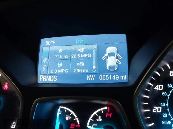 2014 Ford Escape SE with VIN 1FMCU9G9XEUD69423, listed as a IAAI auction lot 41908718 with 65,149 mi miles. Bid and sale history available at carsss.com. Image 15.