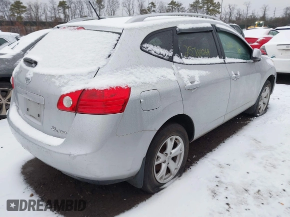 2009 Nissan Rogue SL with VIN JN8AS58V69W431128, listed as a IAAI auction lot 41517774 with Not Provided miles. Bid and sale history available at carsss.com. Image 4.
