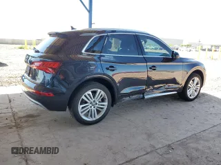 2018 Audi Q5 Premium Plus with VIN WA1BNAFY8J2161015, listed as a Copart auction lot 54365795 with 25,921 mi miles and Salvage Title. Bid and sale history available at carsss.com. Image 3.
