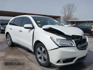 2016 Acura MDX with VIN 5FRYD3H27GB006404, listed as a IAAI auction lot 41755801 with 127,212 mi miles. Bid and sale history available at carsss.com. Image 1.