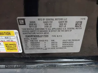 2016 GMC Acadia Denali with VIN 1GKKRTKD0GJ217329, listed as a IAAI auction lot 41762055 with 64,447 mi miles. Bid and sale history available at carsss.com. Image 9.