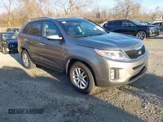 2014 Kia Sorento LX with VIN 5XYKT3A63EG503284, listed as a IAAI auction lot 41814383 with 166,219 mi miles and . Bid and sale history available at DreamBid. Image 1.